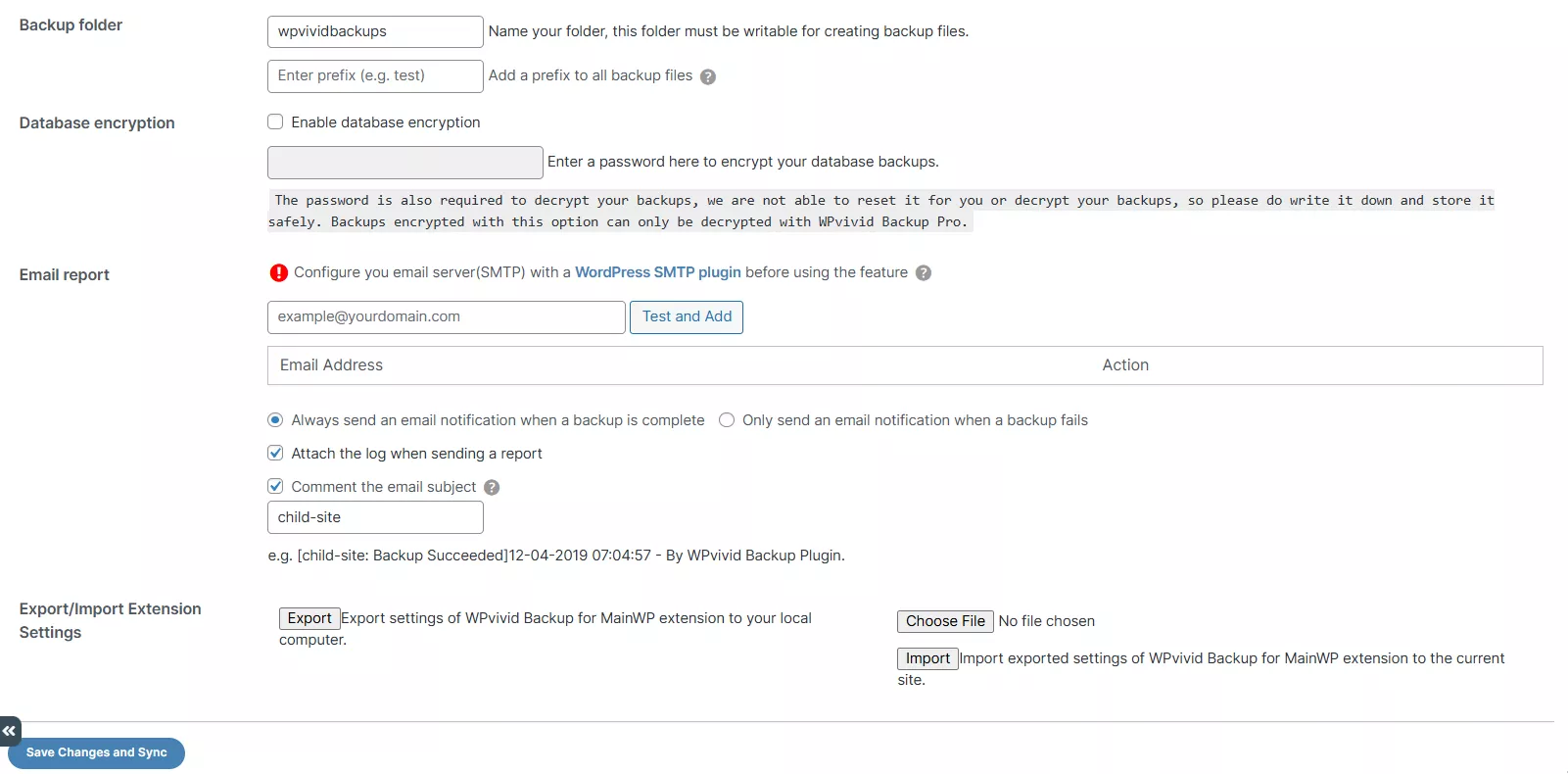 WPvivid general settings-2