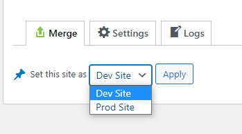 Set Prod or Dev Site Database Merging