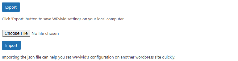 Backup Free Export Import Settings