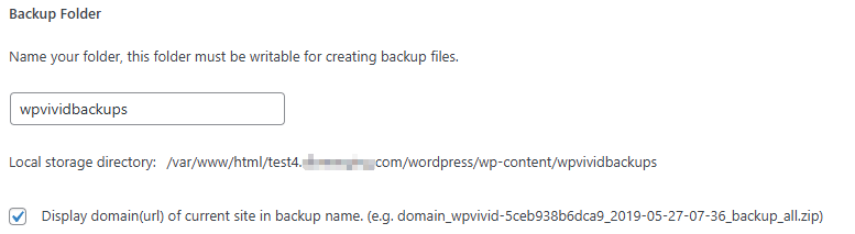 Backup Free Folder Name