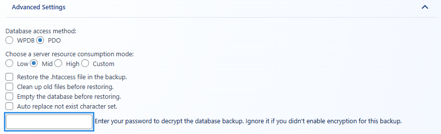 Backup Pro Decrypt Database Backup 