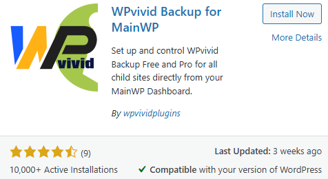 MainWP Install Extension