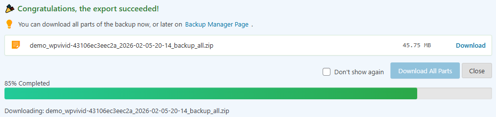 Backup Pro Download Multisite