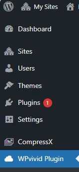 Backup Pro Multisite Menu